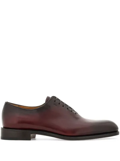 Ferragamo Tramezza plain toe Oxford shoes Red 774193