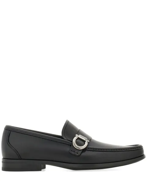 Ferragamo loafers with Gancini detail Black 775114