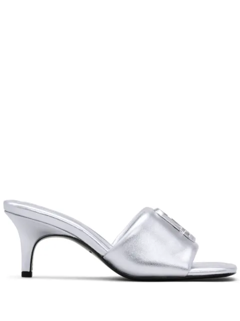 Marc Jacobs The Metallic J leather sandals Silver 2S4FSA001F04040