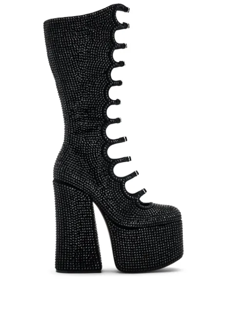 Marc Jacobs Kiki 160mm rhinestone-embellished boots Black 2P4FBO001F19006