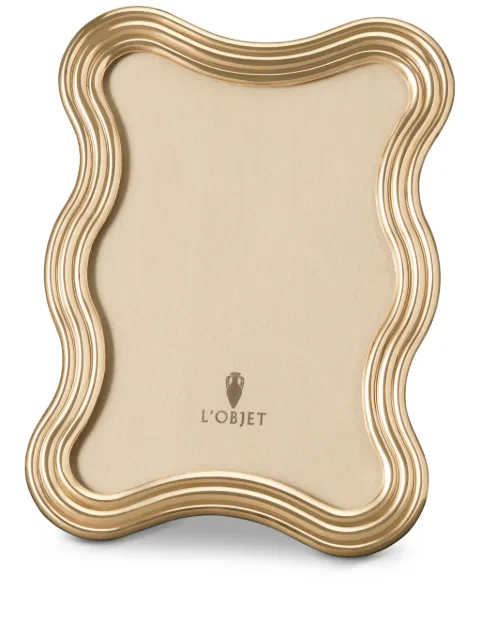 L'Objet Ripple picture frame (13cm x 18 cm) Gold F5101M