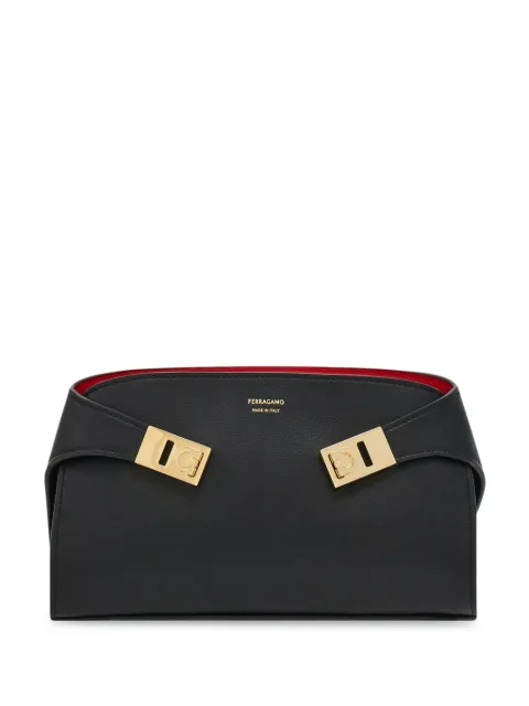 Ferragamo Hug mini bicolor crossbody bag Black 774628