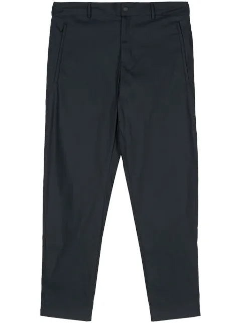 PT Torino gabardine-weave tapered trousers Blue RSRAZC0KLTNU56