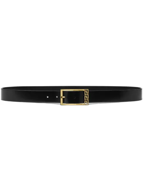Versace Greca leather belt 3 cm Black 10151051A08779