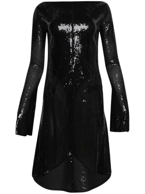 Courrèges Ellipse glittered dress Black 224CRO427PAI001