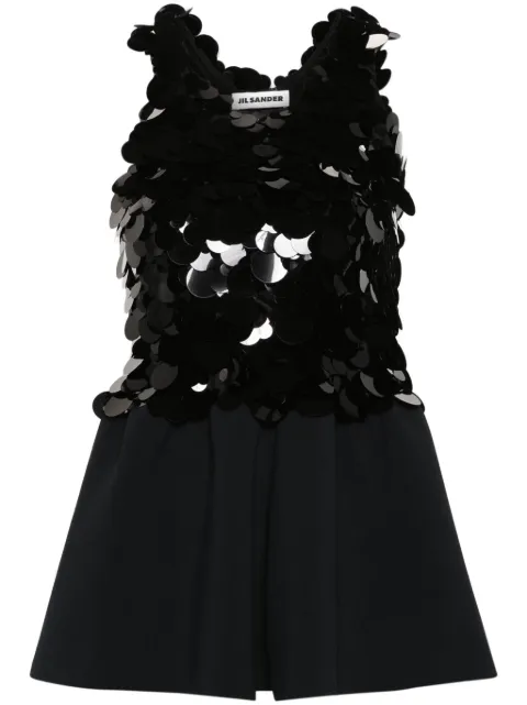 Jil Sander sequin-embellished knitted top Black J03NC0245J18317