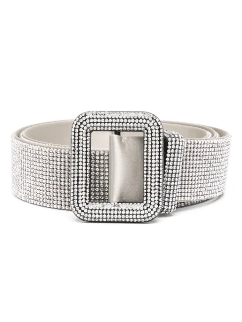 Benedetta Bruzziches Venus crystal-embellished belt Silver 24018