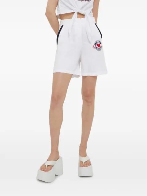 Love Moschino logo-embroidered shorts White WO19380T497A