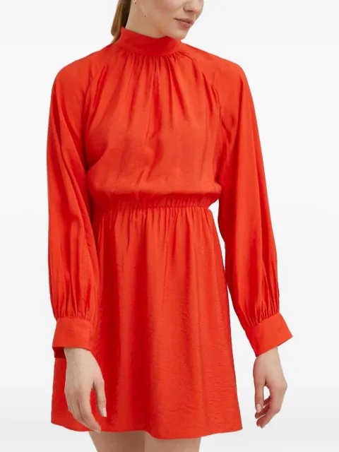 SAMSOE SAMSOE tie-neck mini dress Orange F23100199