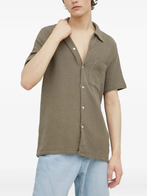 SAMSOE SAMSOE Avan pocket textured shirt Green M23100035