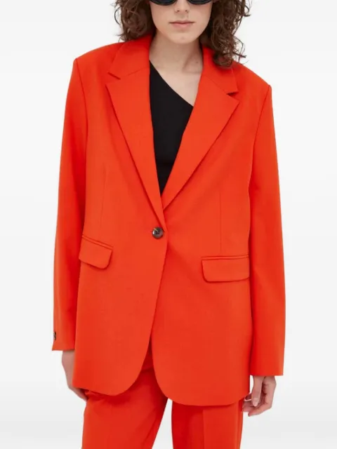 SAMSOE SAMSOE single-breasted blazer Orange F21100157