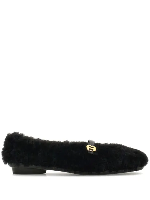 Ferragamo Fluffy ballerina shoes Black 776270