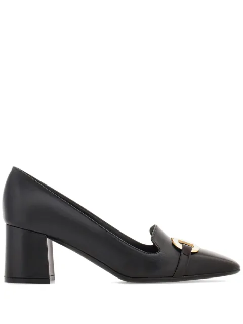 Ferragamo Gancini leather pumps Black 776856