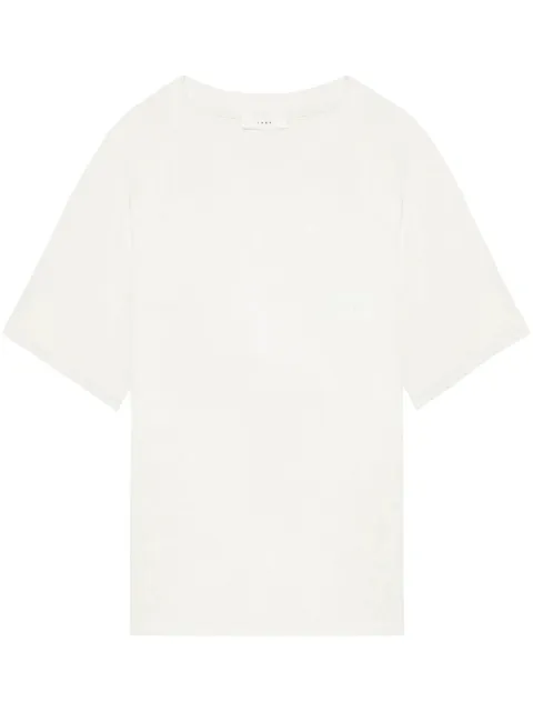 1989 STUDIO logo-embroidered cotton T-shirt White SS2402COCOVW