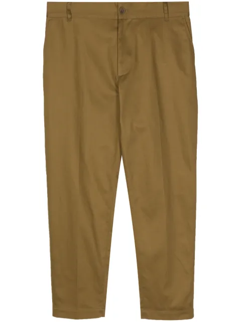 Maison Kitsuné straight-leg gabardine chinos Brown MM01120WW0078P358