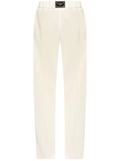 Dolce & Gabbana high-waisted wool trousers White FTCZJTGDBWT