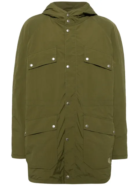 Maison Kitsuné fox-appliqué hooded parka Green MM02201WQ0070P384