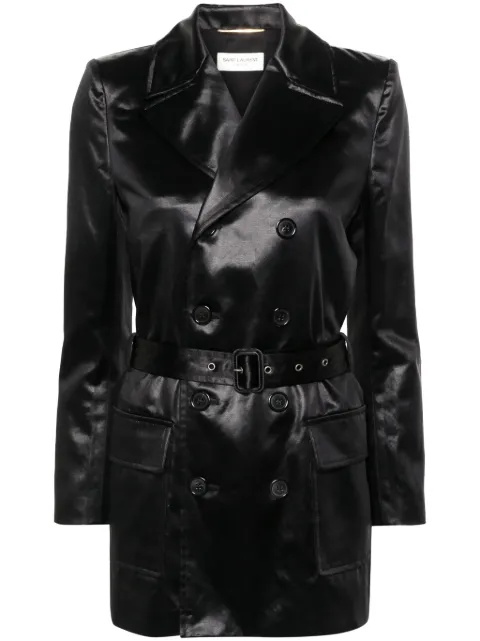 Saint Laurent Saharienne double-breasted blazer Black 778548Y3C76