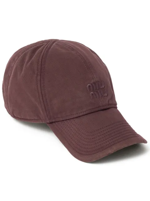 Miu Miu Drill baseball cap Red 5HC3702CR2