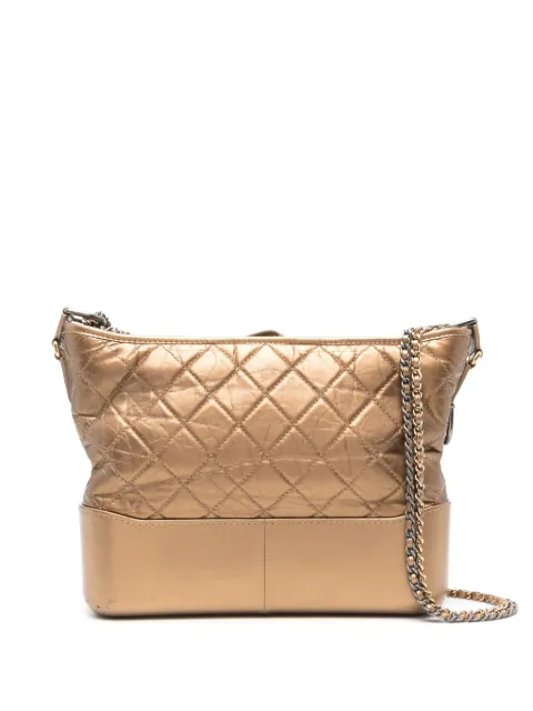 CHANEL Pre-Owned 2018 medium Gabrielle crossbody bag Gold CHANELGABRIELLEORO