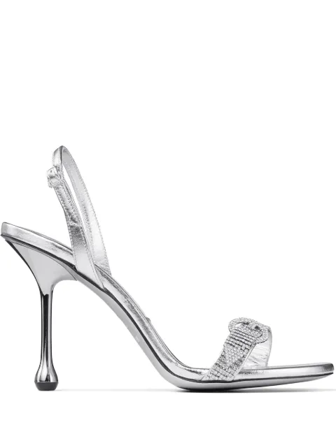 Jimmy Choo 95mm Tabatha sandals Silver TABATHA95ECM