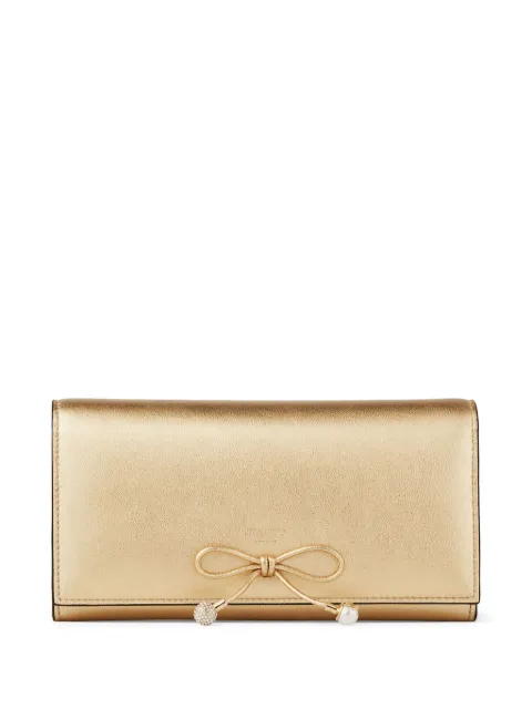 Jimmy Choo Martina metallic-effect wallet Gold MARTINAJIF