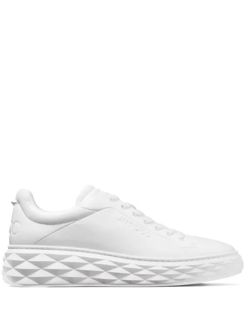 Jimmy Choo Diamond Maxi leather sneakers White DIAMONDMAXIMIIRXN