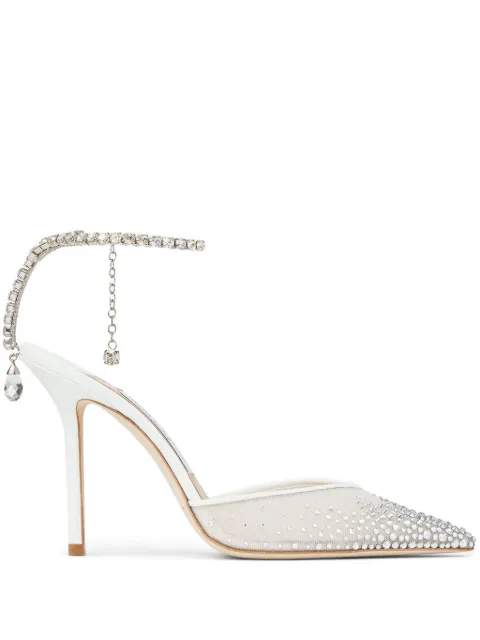 Jimmy Choo Saeda 100 pumps White SAEDA100BGM