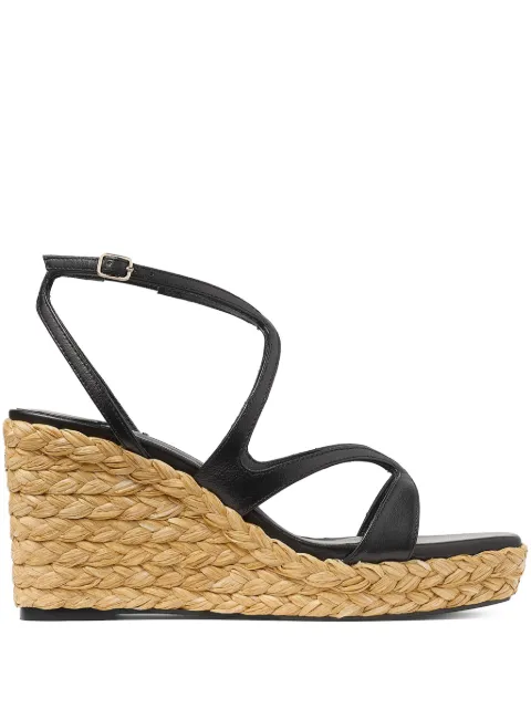 Jimmy Choo Ayla 85mm wedge sandals Black AYLA85CTQ