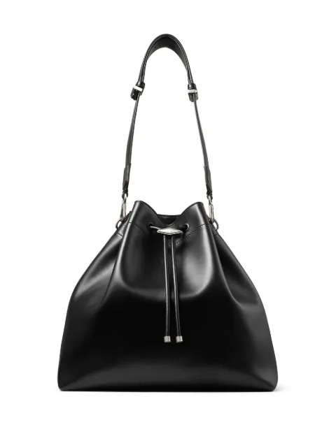 Jimmy Choo Cinch L leather bucket bag Black BONBONBCKTLGHUT