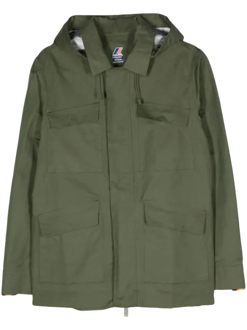 K-Way Erhal canvas hooded jacket Green K7131DW