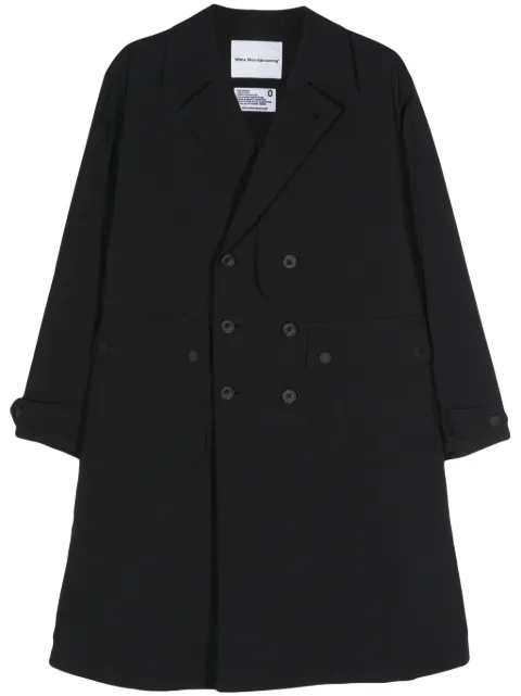 White Mountaineering double-breasted coat Black WM2471209