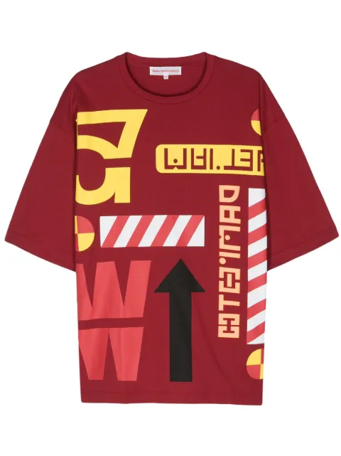 Walter Van Beirendonck 57 cotton T-shirt Red 8003