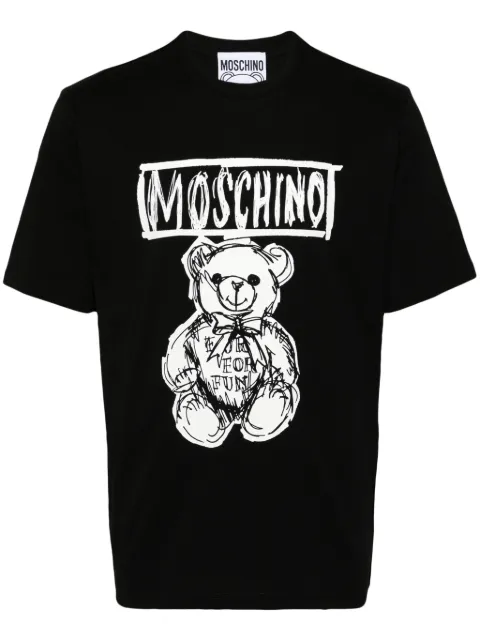 Moschino Teddy Bear cotton T-shirt Black 242ZRV07117041