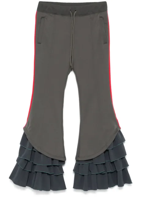 Facetasm ruffled track pants Grey SROPTW01