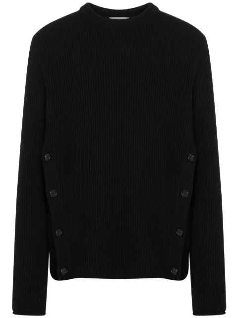 Moschino ribbed-knit virgin-wool jumper Black A09177002
