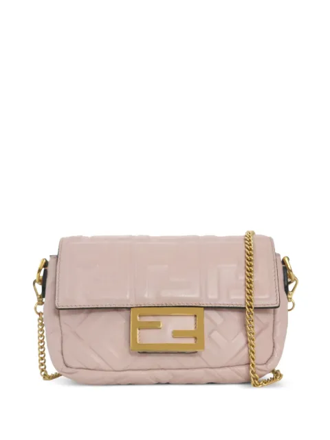 Fendi Pre-Owned FF-debossed Baguette two-way bag Pink CSNH7761R