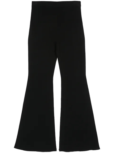 Michael Michael Kors ribbed-knit flared trousers Black MS430MS33D