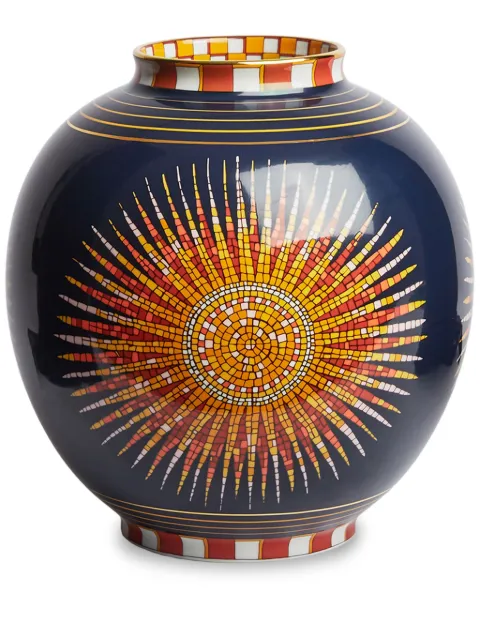 La DoubleJ Bubble Sunrays vase (23cm x 21,5cm) Blue VAS0003CER001SNR02BU04