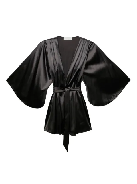 Fleur Du Mal angel-sleeve robe Black RB00980100
