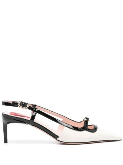 Roger Vivier Viv' Canard 65mm leather pumps Neutrals RVW72237660D1P0H62