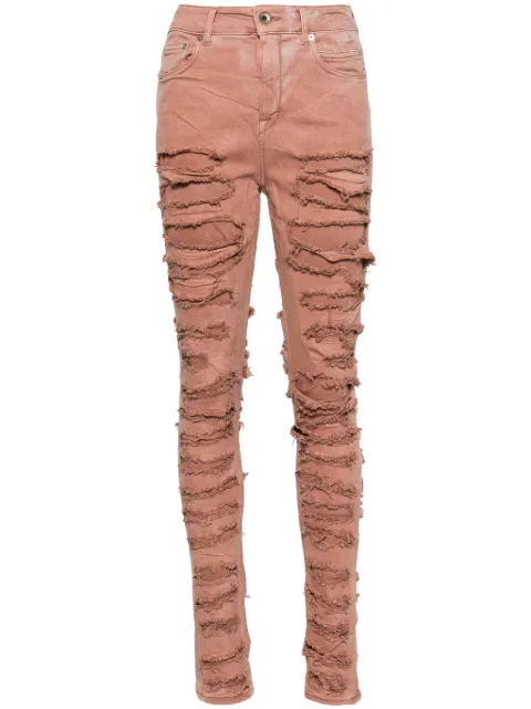 Rick Owens DRKSHDW Detroit Cut skinny jeans Pink DS01D1316SCFSLH