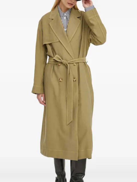 PS Paul Smith belted stitching coat Green W2R257CM31179