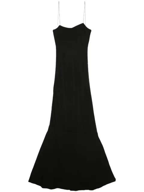 Jacquemus fine-knit maxi dress Black 241KN4322368990