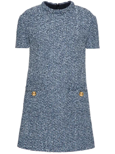 Valentino Garavani tweed denim mini dress Blue BVAA898SB
