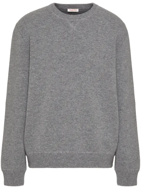 Valentino Garavani crew-neck sweater Grey VKC30KABR