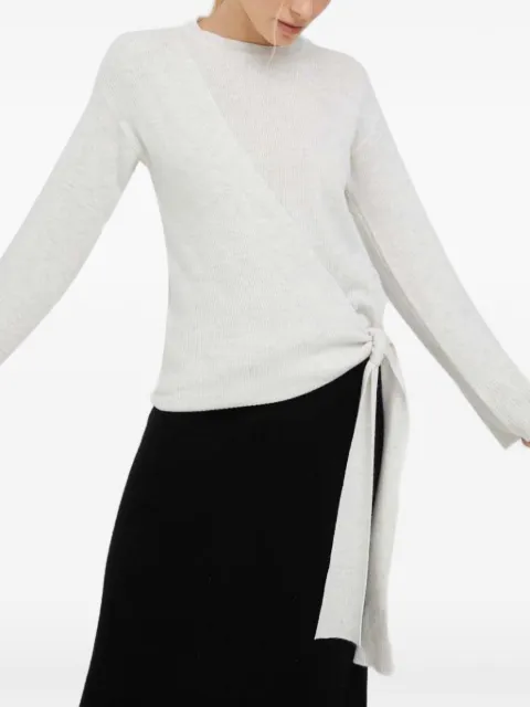 DKNY tie-detail sweater Neutrals P2KSAG55