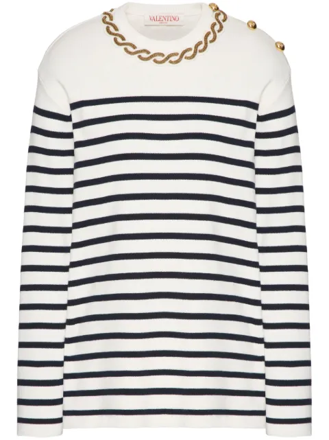 Valentino Garavani embroidered sweater White BKC58C8PC