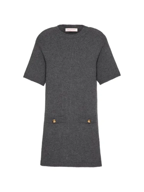 Valentino Garavani wool mini dress Grey BKC57W8N2