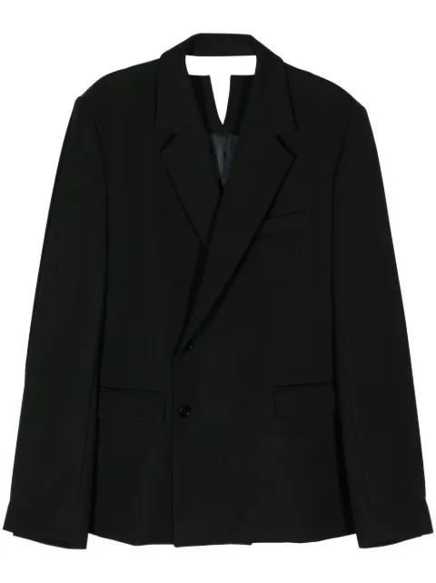 Botter notched-lapel double-breasted blazer Black 241W1003
